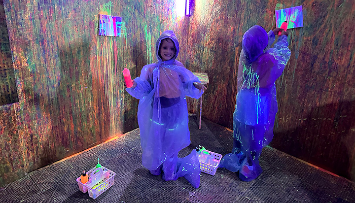 kids in spatter studio