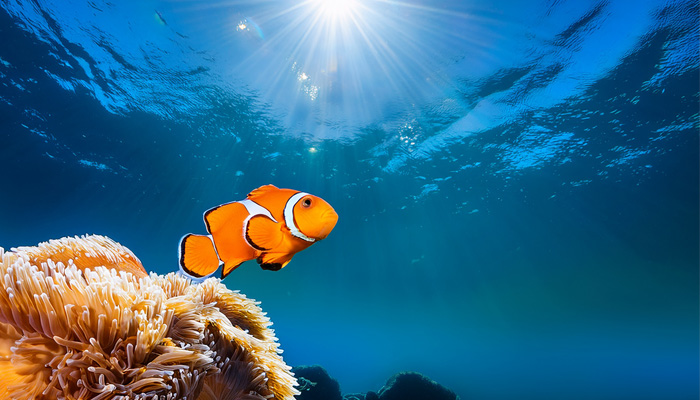 clown fish in the ocean
